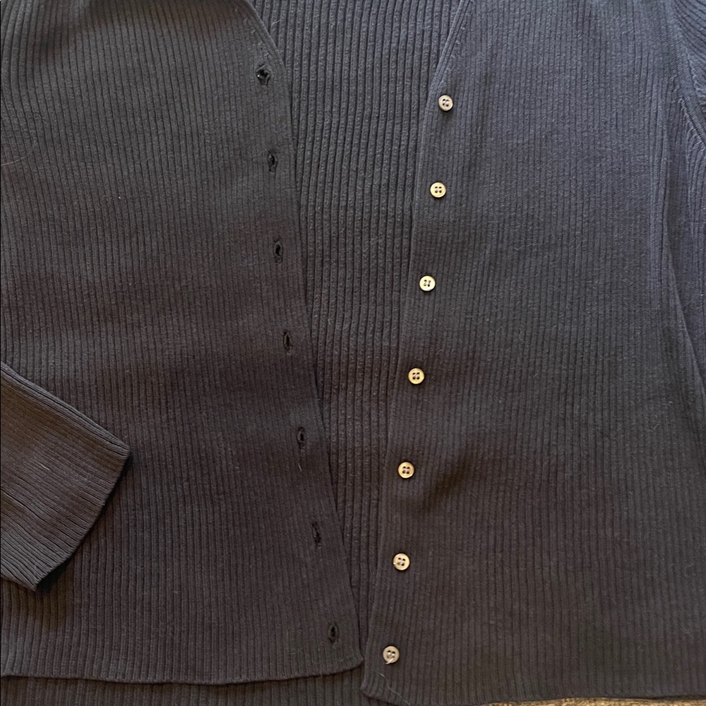 Banana Republic black Ribbed Cardigan - Picture 3 of 4